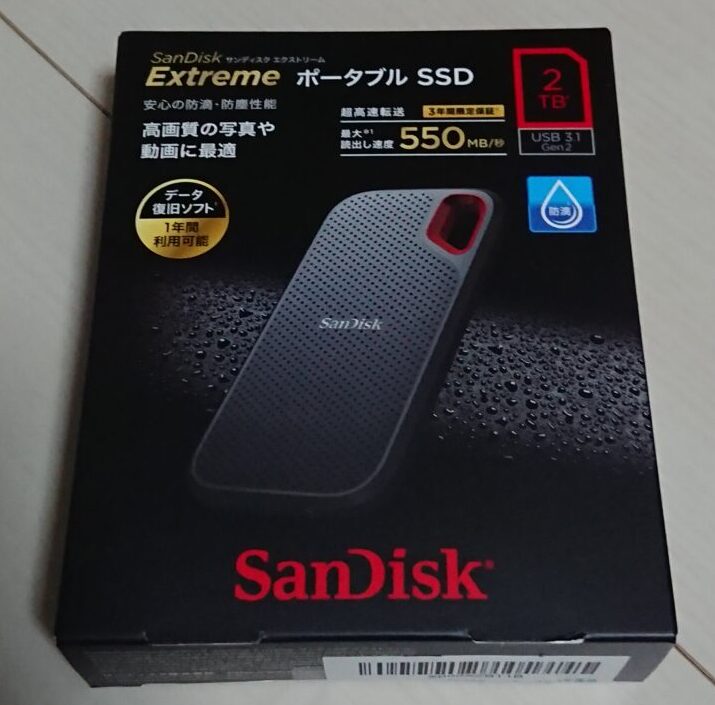 SanDisk/2TB /DTM/動画/SDSSDE61-2T00-GH25